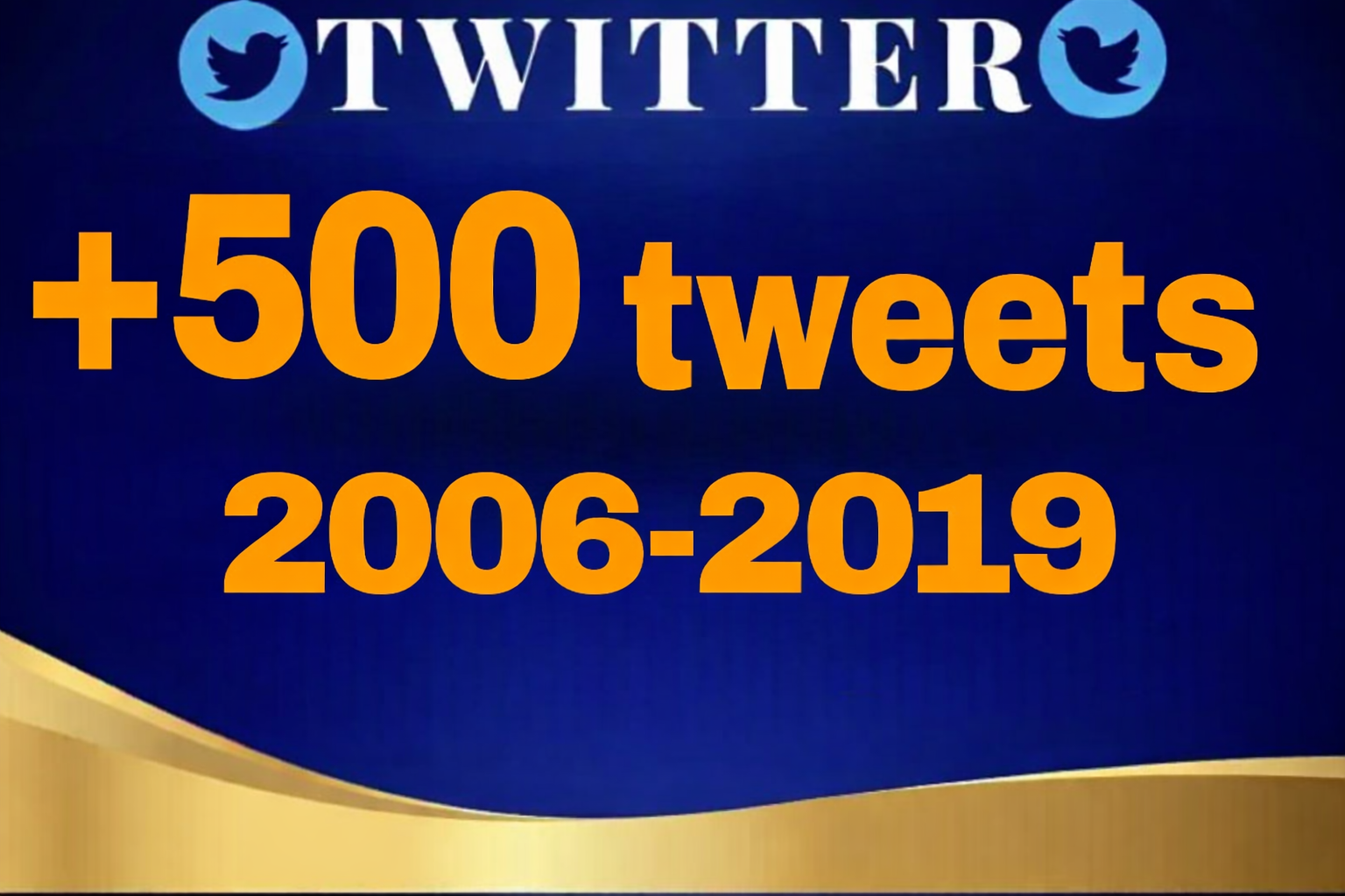 500-999 Old Tweets (2FA)