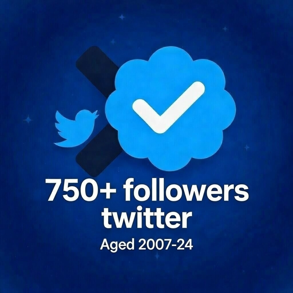 Twitter Account 750+ REAL followers