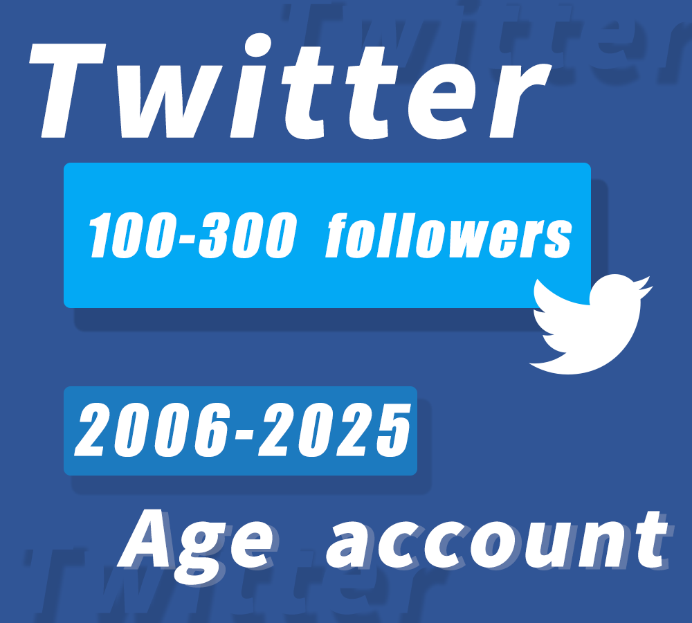 Twitter100-300-followers + 2006-2025 + includes Microsoft Email + auth_token +2fa