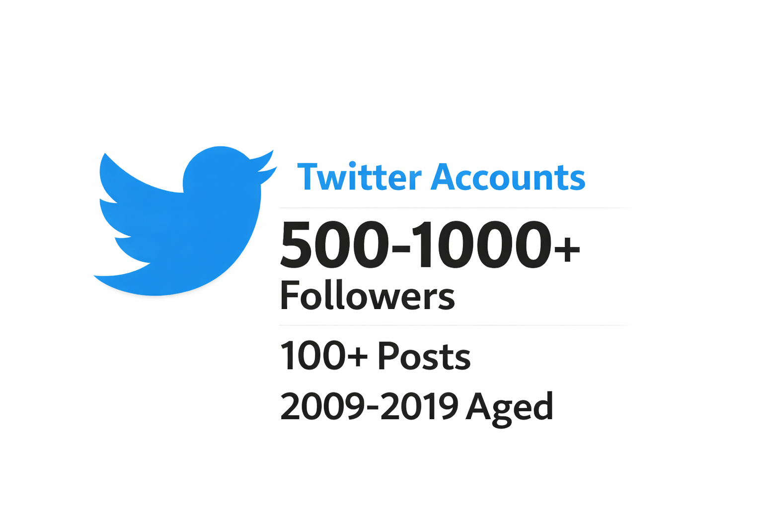 ❄️Twitter Accounts ❄️2009-2019 aged❄️500-1000 + Followers❄️Login:Password:Email:Email Password:Phone Number:Token