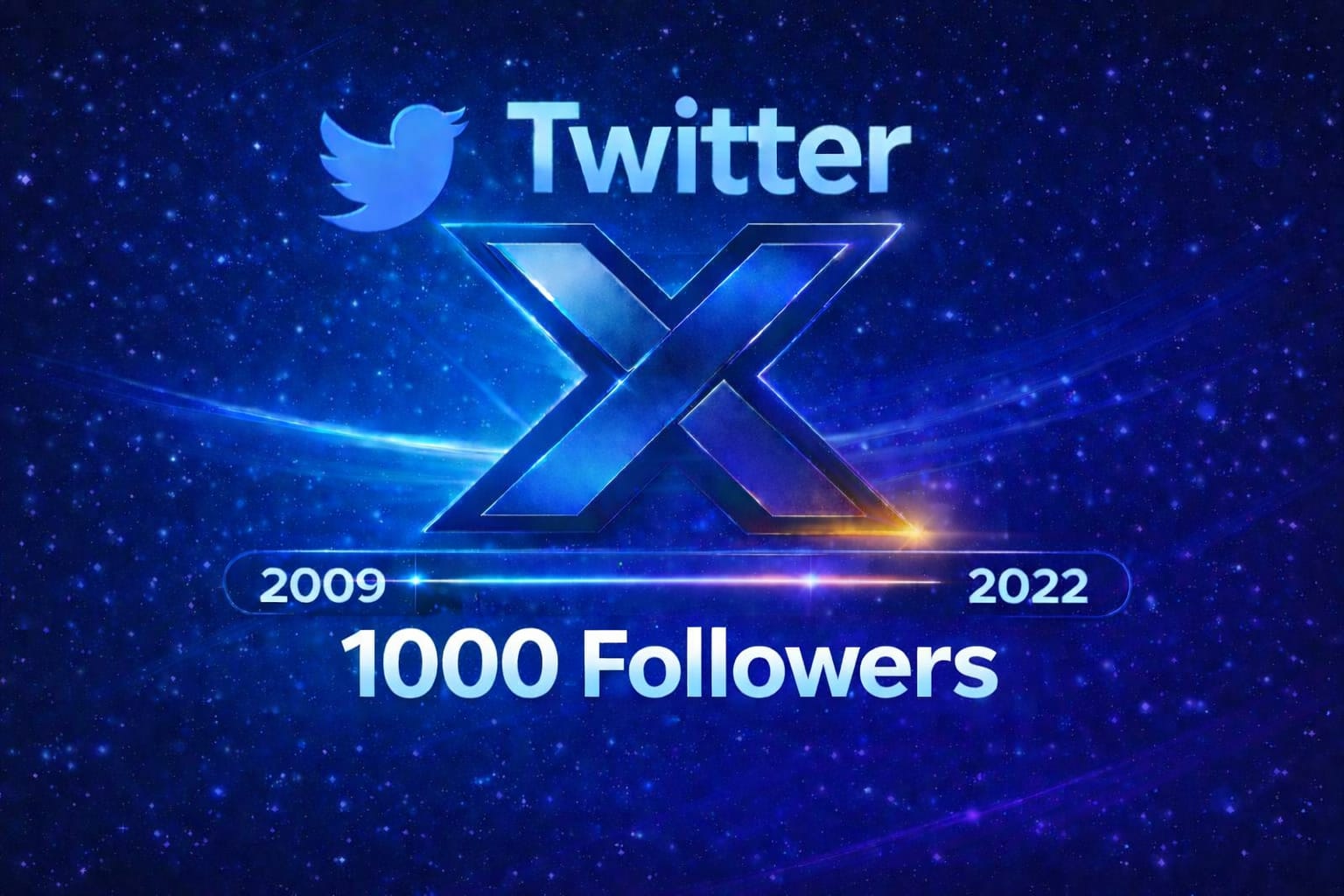 Twitter  1000 followers