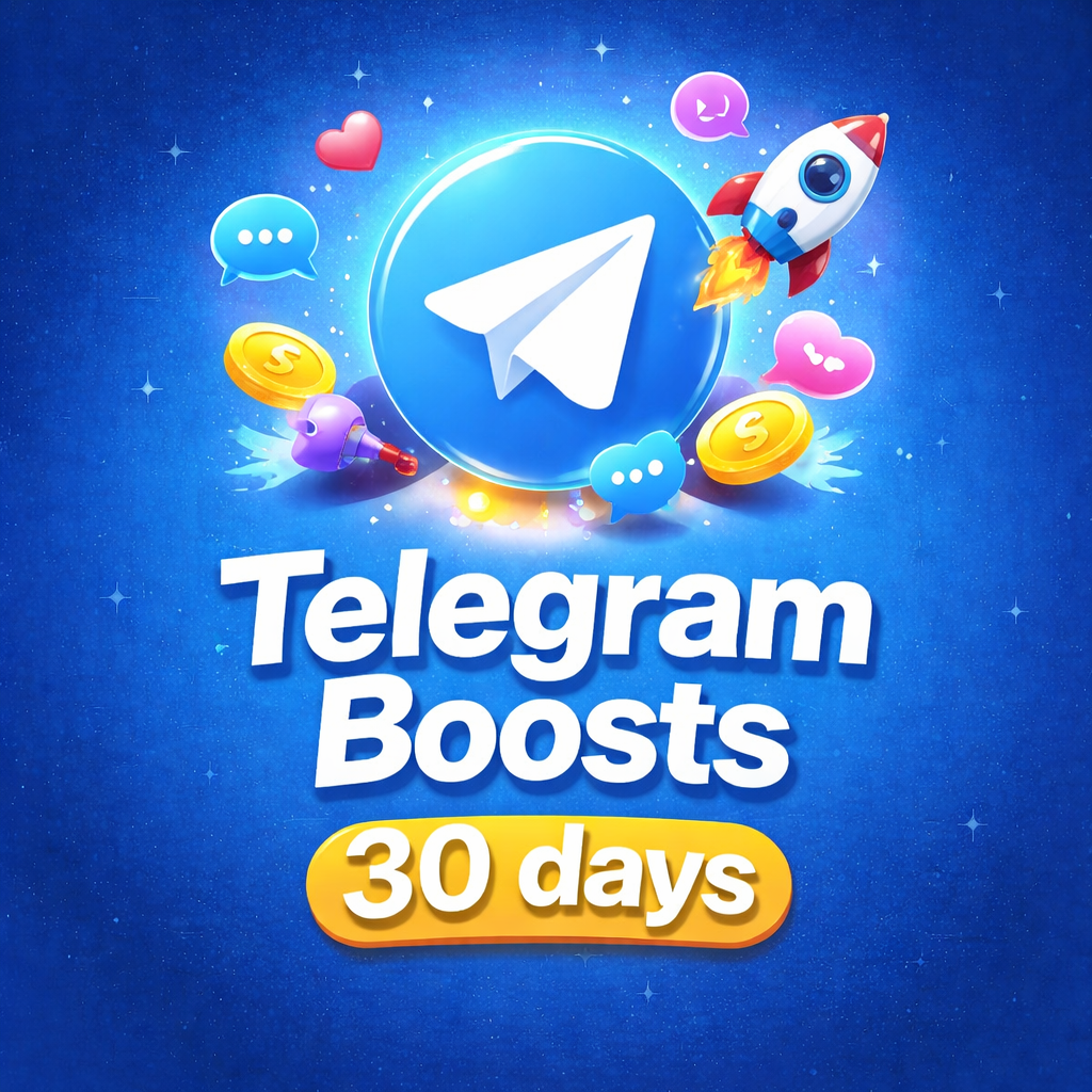 🚀 Telegram Channel/Group Boosts - 30 days (Non Drop)