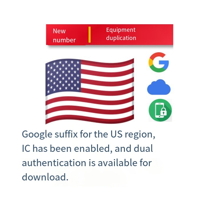 Microsoft suffix for the US region, iCloud not enabled, apps that have passed review and are available for download, dual authentication has been enabled Automatic shipment