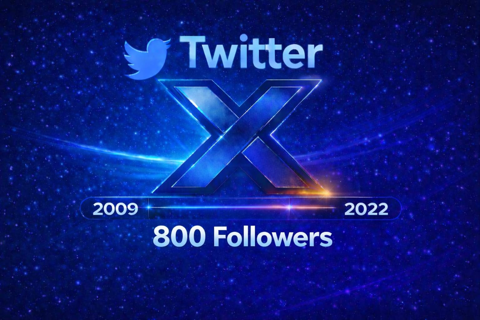 Tweeter 800 follower