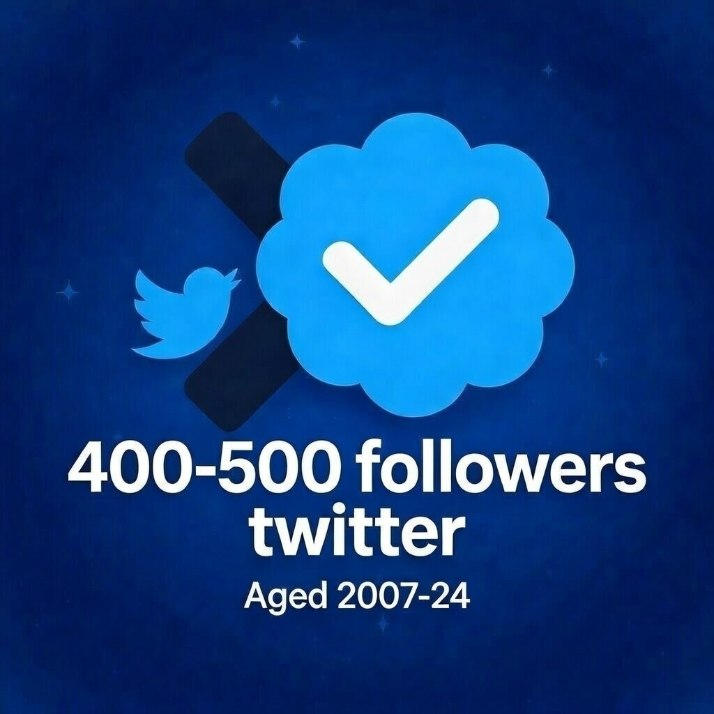 Twitter Account 400+ REAL followers