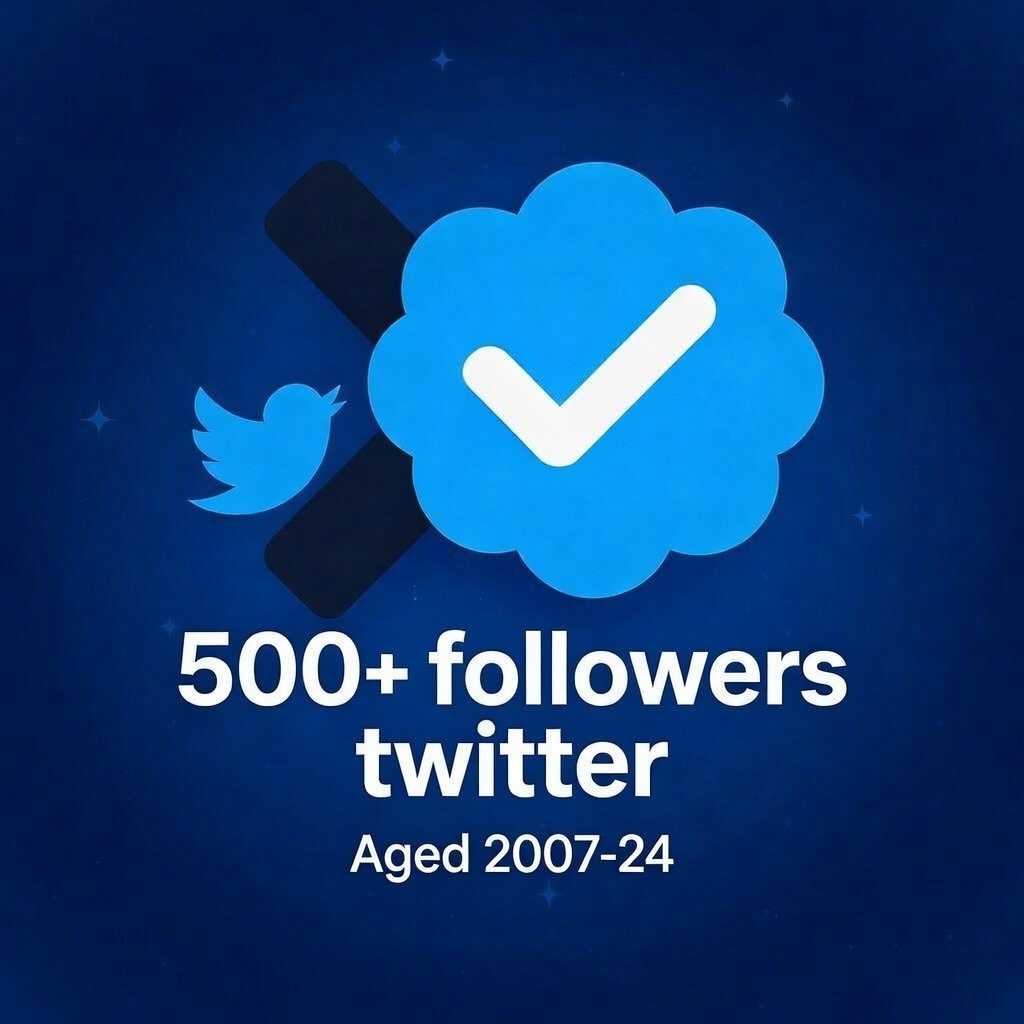Twitter Account 500+ REAL followers