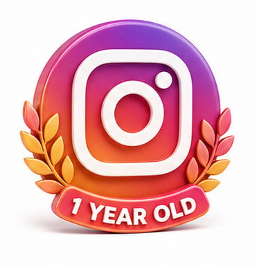 1 YEAR OLD INSTAGRAM AUTOREG. MIX IP. IAM FORMAT